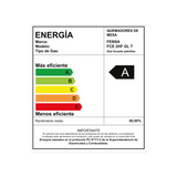 Etiqueta de eficiencia energética de la encimera Fensa FCE 2HF GL T (clase A, gas licuado)