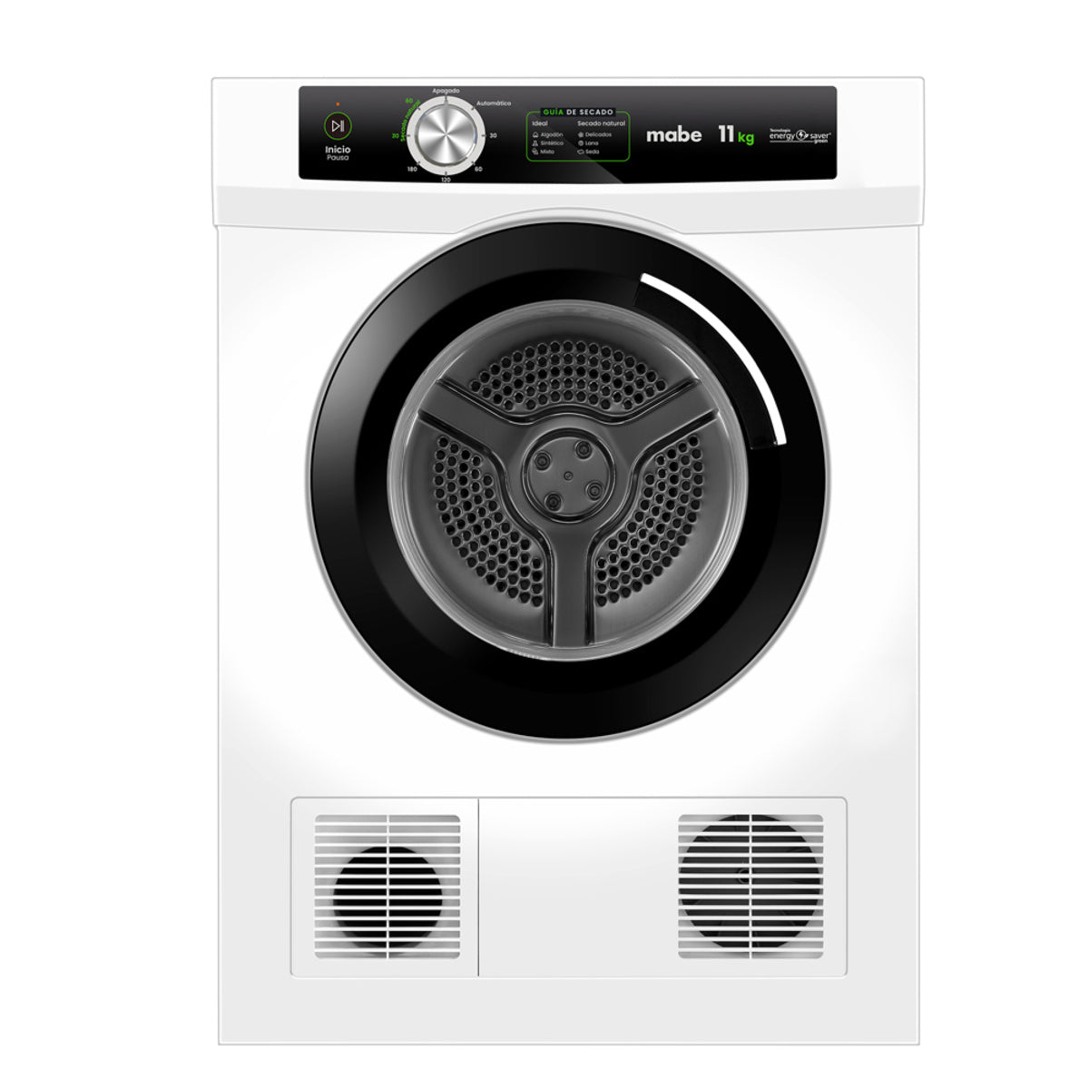 Secadora eléctrica Mabe 11 kg SEM011VBCL0 blanca, vista frontal