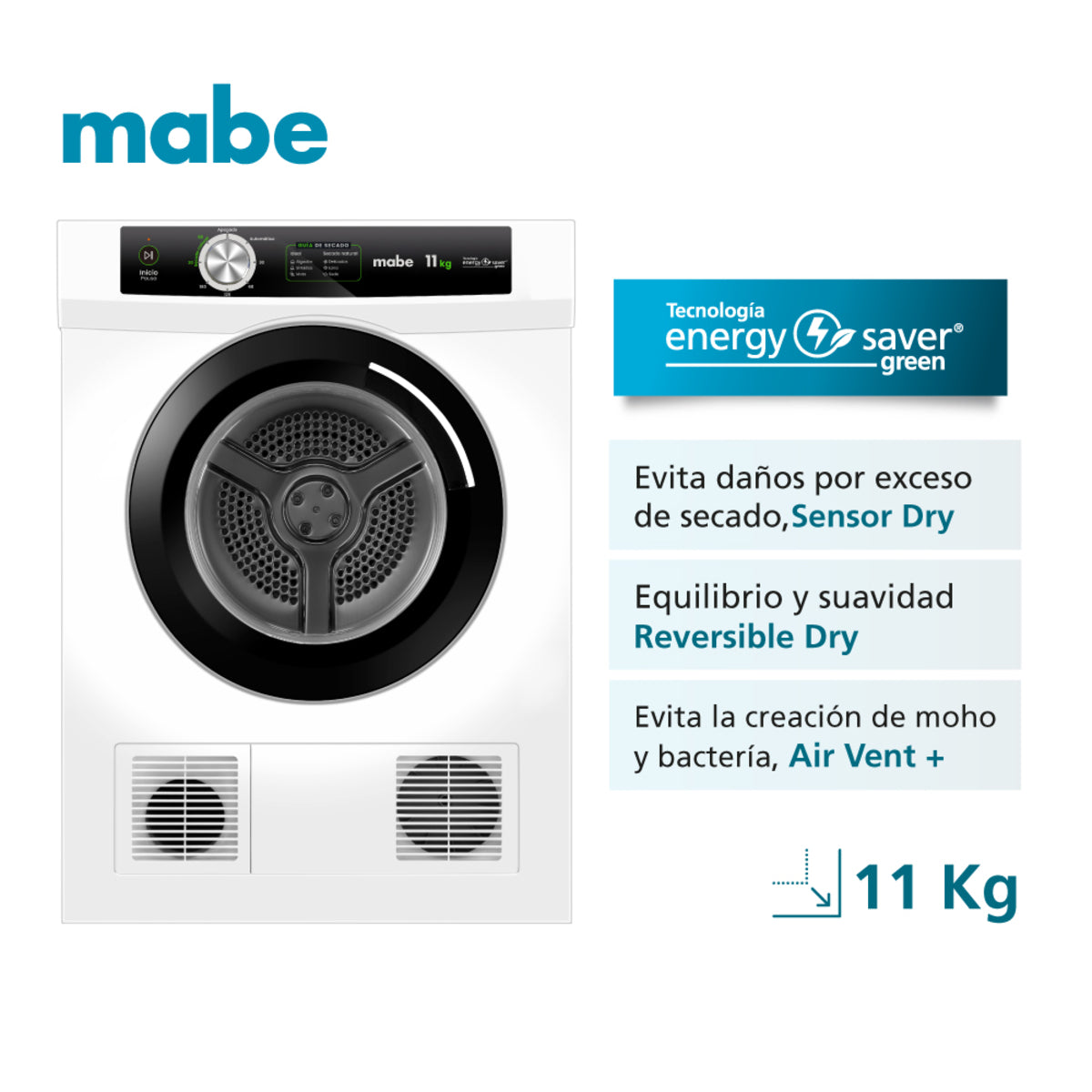 Secadora eléctrica Mabe 11 kg SEM011VBCL0, vista ambientada