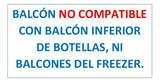 Balcón superior e intermedio refrigerador Fensa Mademsa Advantage, Altus MR y Nordik MR