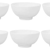 Set 6 Bowl Porcelana Hallen 11,5 Cm Color Blanco
