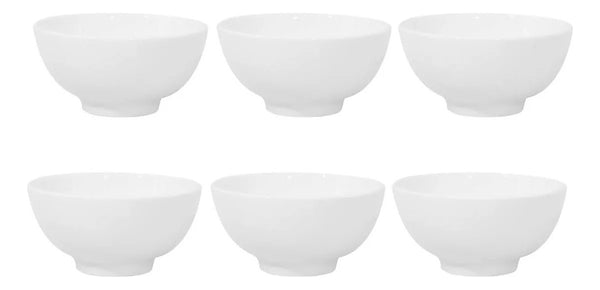 Set 6 Bowl Porcelana Hallen 11,5 Cm Color Blanco