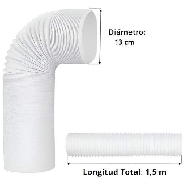 Tubo O Manga Aire Acondicionado De 150 Cm - 13 Cm Diámetro