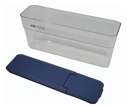 Organizador Acrílico Para Hielo 2 Litros De Capacidad Azul