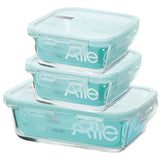 Pack 3 Herméticos Vidrio (600+380+380 Ml) Allegra