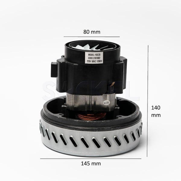 Motor Aspiradora Polvo Y Agua 1200w 1 Turbina