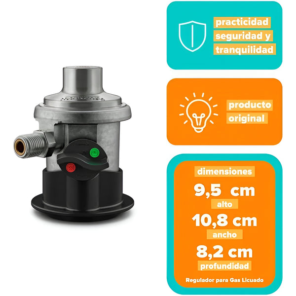 Regulador Para Gas Licuado Mademsa Hasta 15 Kg