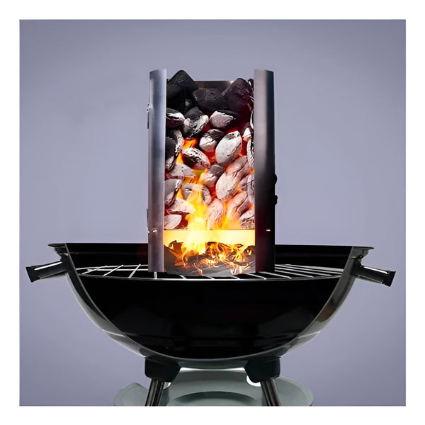 Chimenea Iniciador De Fuego Con Mango Para Parrila (27x16cm)