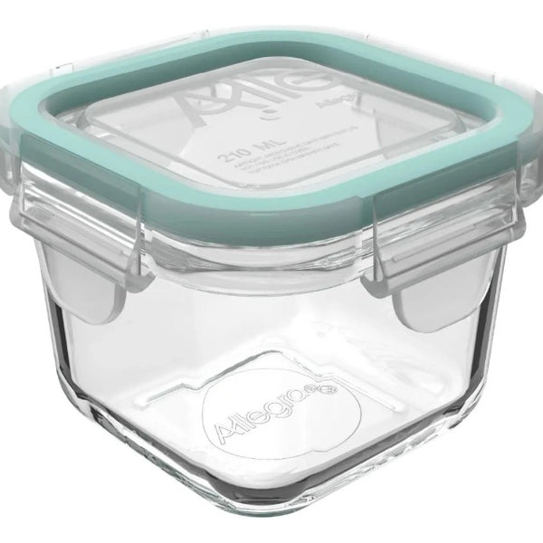 Pack De 10 Mini Herméticos De Vidrio Allegra 210ml