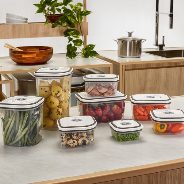 Set Contenedores De Plástico Herméticos Fensa 8 Unidades