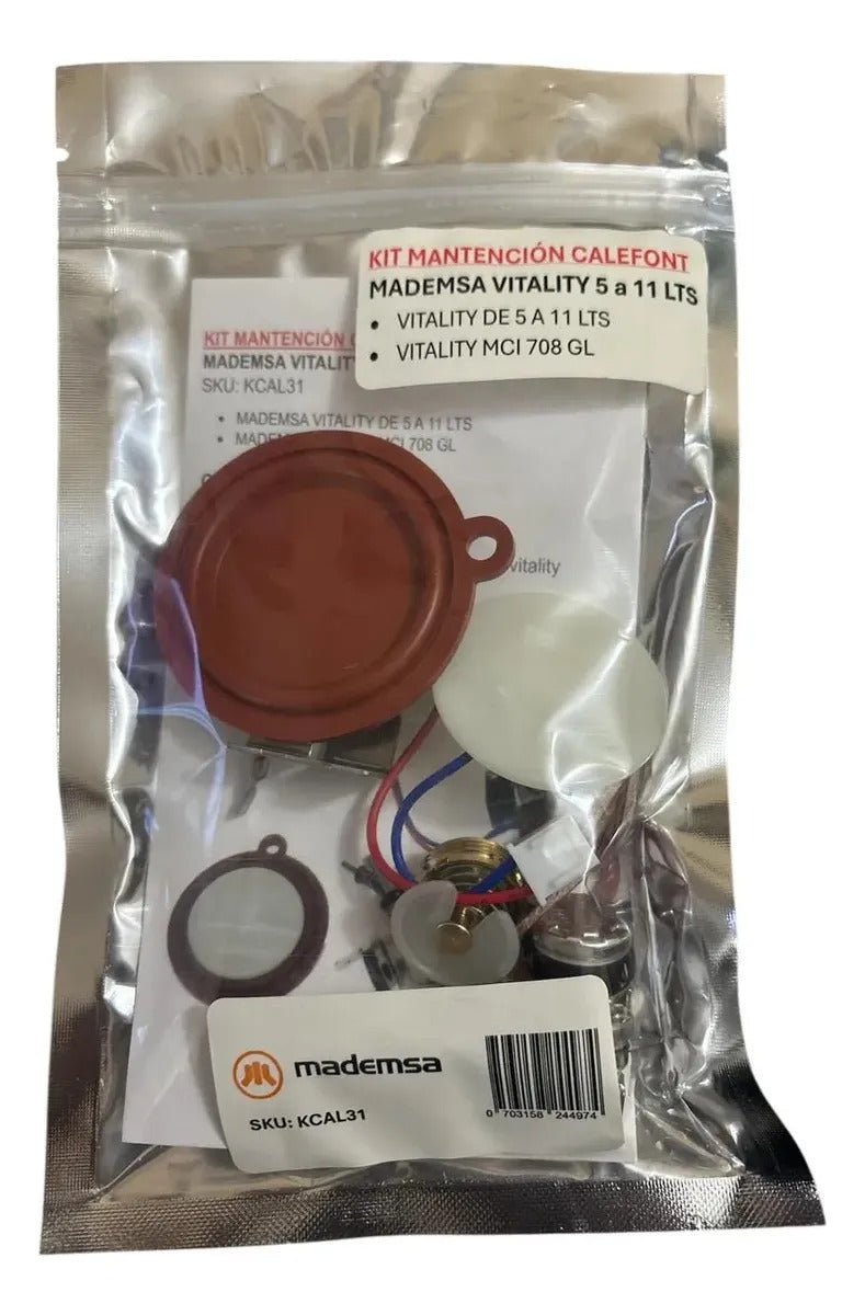 Kit Mantención Calefont Mademsa Vitality 5 A 11 Lt