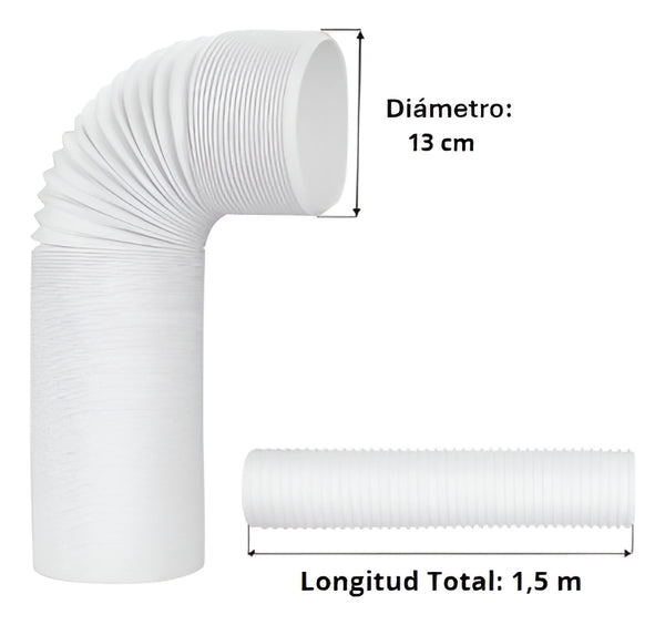 Tubo O Manga Aire Acondicionado 1.5mt/13cm Resistente