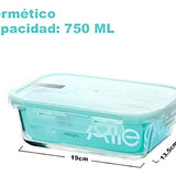 Pack 2 Herméticos De Vidrio Allegra (750 Y 420 Ml)