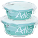 Pack 2 Contenedores Herméticos Vidrio Allegra (720+370 Ml)