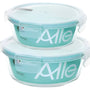 Pack 2 Contenedores Herméticos Vidrio Allegra (720+370 Ml)