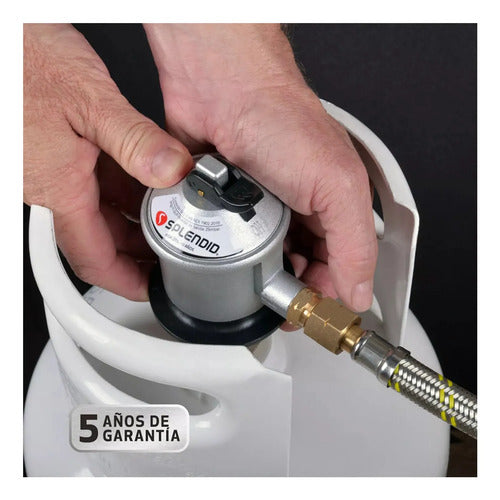 Kit Splendid Regulador De Gas + Flexible 1MT