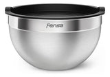 Bowls Acero Inoxidable Fensa 3 Unidades Tapa De Plástico Color Gris