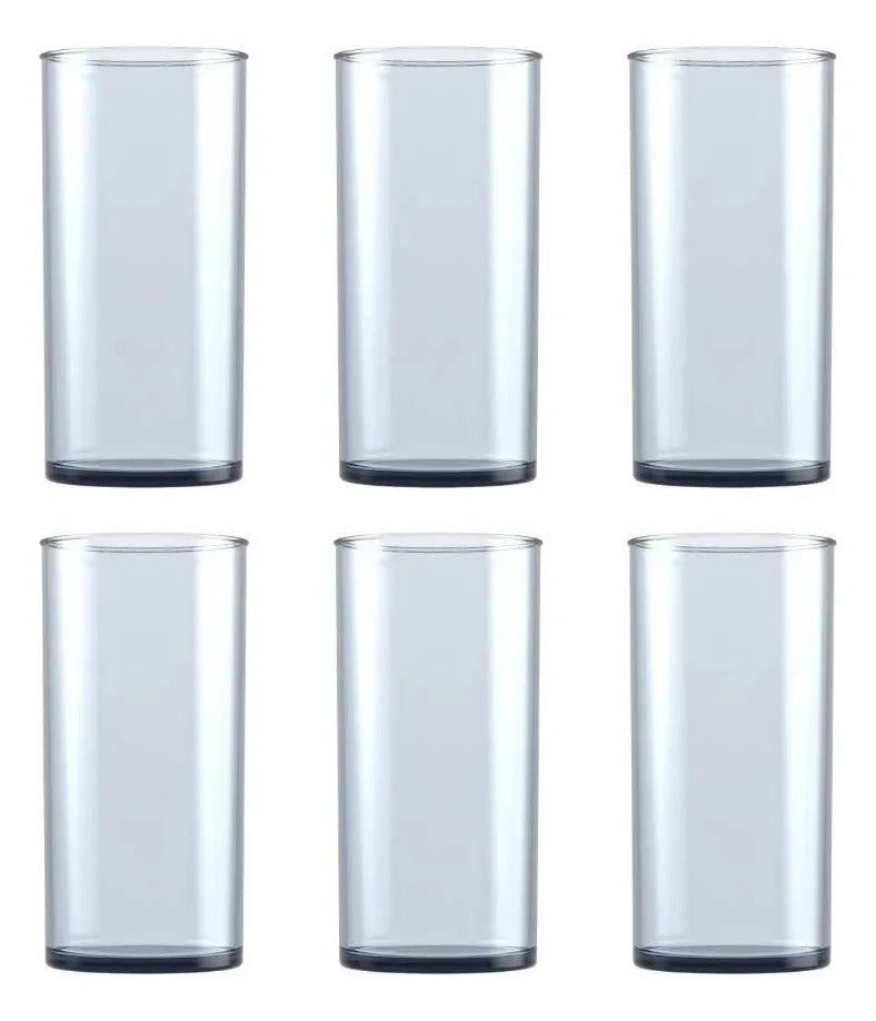 Set 6 Vasos Altos Lisos Cristar Río 480 Ml