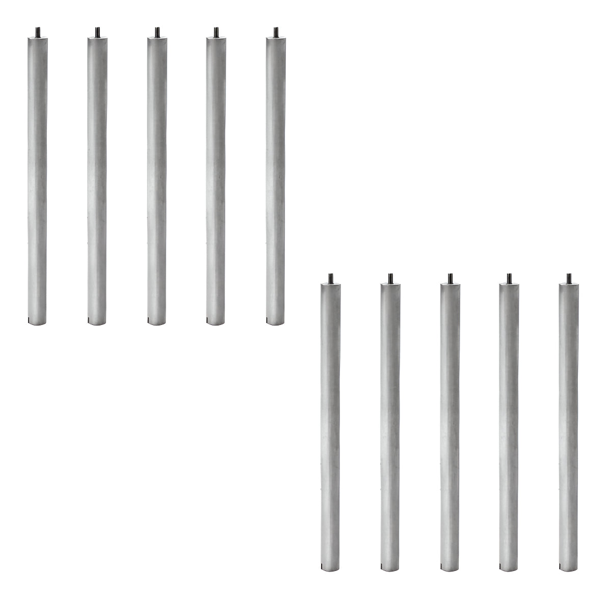 Cinco Ánodos De Magnesio Original Mademsa 50 Cm 80 A 150 Lt
