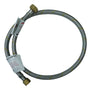 Flexible Gas 1 Mt Conex. Roscada 3/8 Hilo Izq X 1/2 Hilo Der