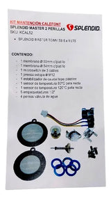 Kit Mantención Calefont Splendid Master 2 Perillas