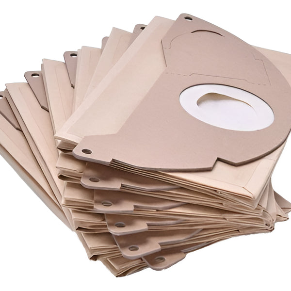 Pack 5 Bolsas Repuesto Aspiradora Karcher Mv2 / Wd2