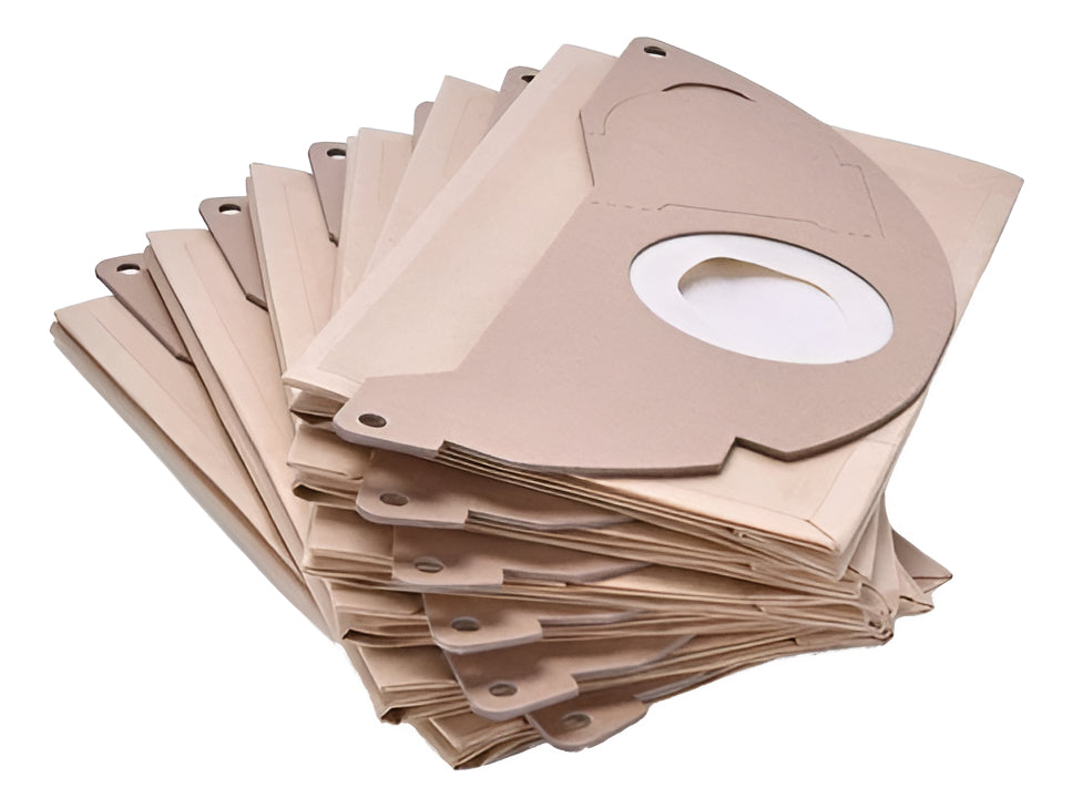 Pack 5 Bolsas Repuesto Aspiradora Karcher Mv2 / Wd2