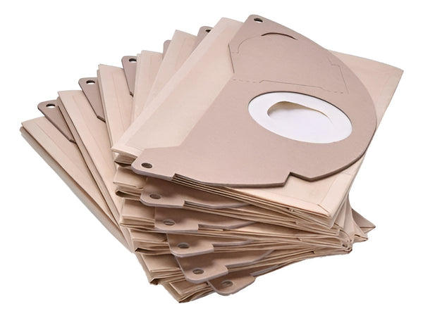 Pack 5 Bolsas Repuesto Aspiradora Karcher Mv2 / Wd2