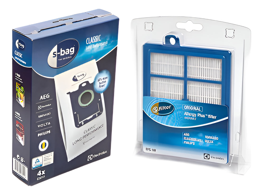 Kit 4 Bolsas Aspiradora Electrolux E201 Más Filtro Hepa