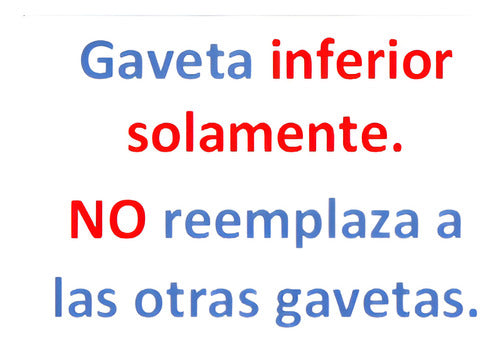 Gaveta Inferior Freezer Fensa Mademsa (ver Modelos)