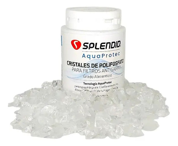 Recarga 500 Gr Cristales De Polifosfato Splendid Aquaprotec