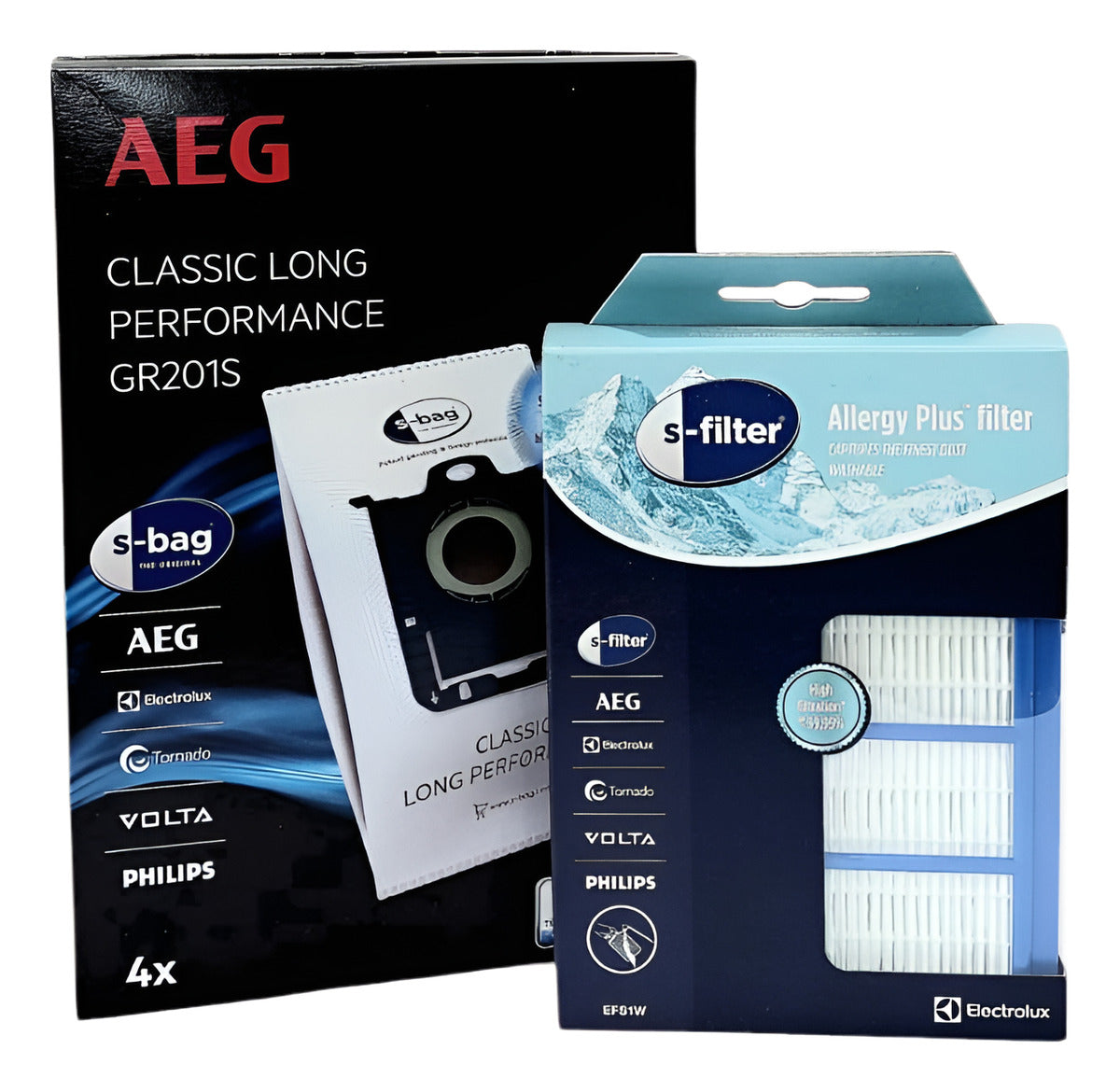 Kit 4 Bolsas Aspiradora Electrolux E201 Más Filtro Hepa