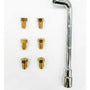 Kit 6 Inyectores Cocina Gas Natural + Llave Fen/mad/sind