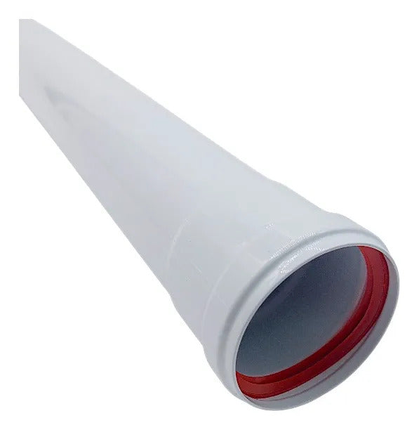 Extensión Evacuación De Gases 60mm Tiro Forzado 50cm Largo
