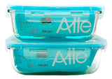 Pack 2 Herméticos De Vidrio Allegra (1000 Y 750 Ml)