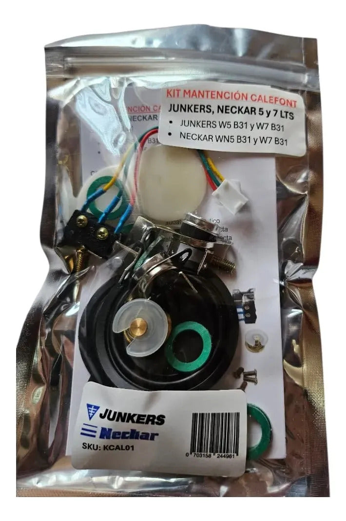 Kit Mantención Calefonts Junkers Neckar 5 Y 7 Lt