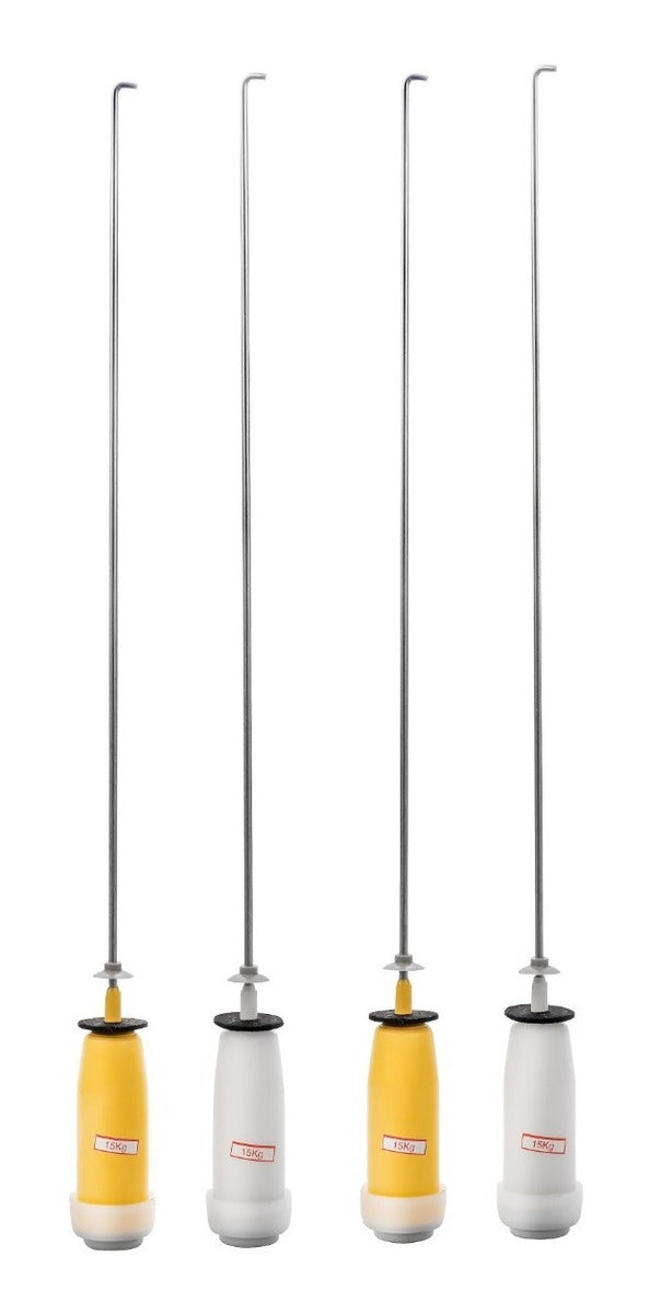 Kit de 4 amortiguadores para lavadora Fensa Mademsa 16–21 kg, vista completa
