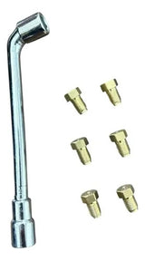 Kit 6 Inyectores Cocina Mabe Gas Natural + Llave Especial
