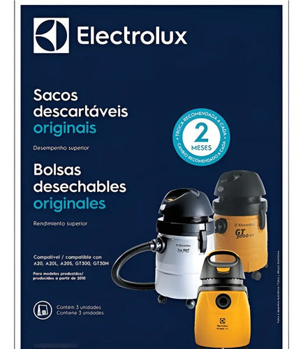 Kit De Bolsas Para Aspiradora Electrolux GT3000