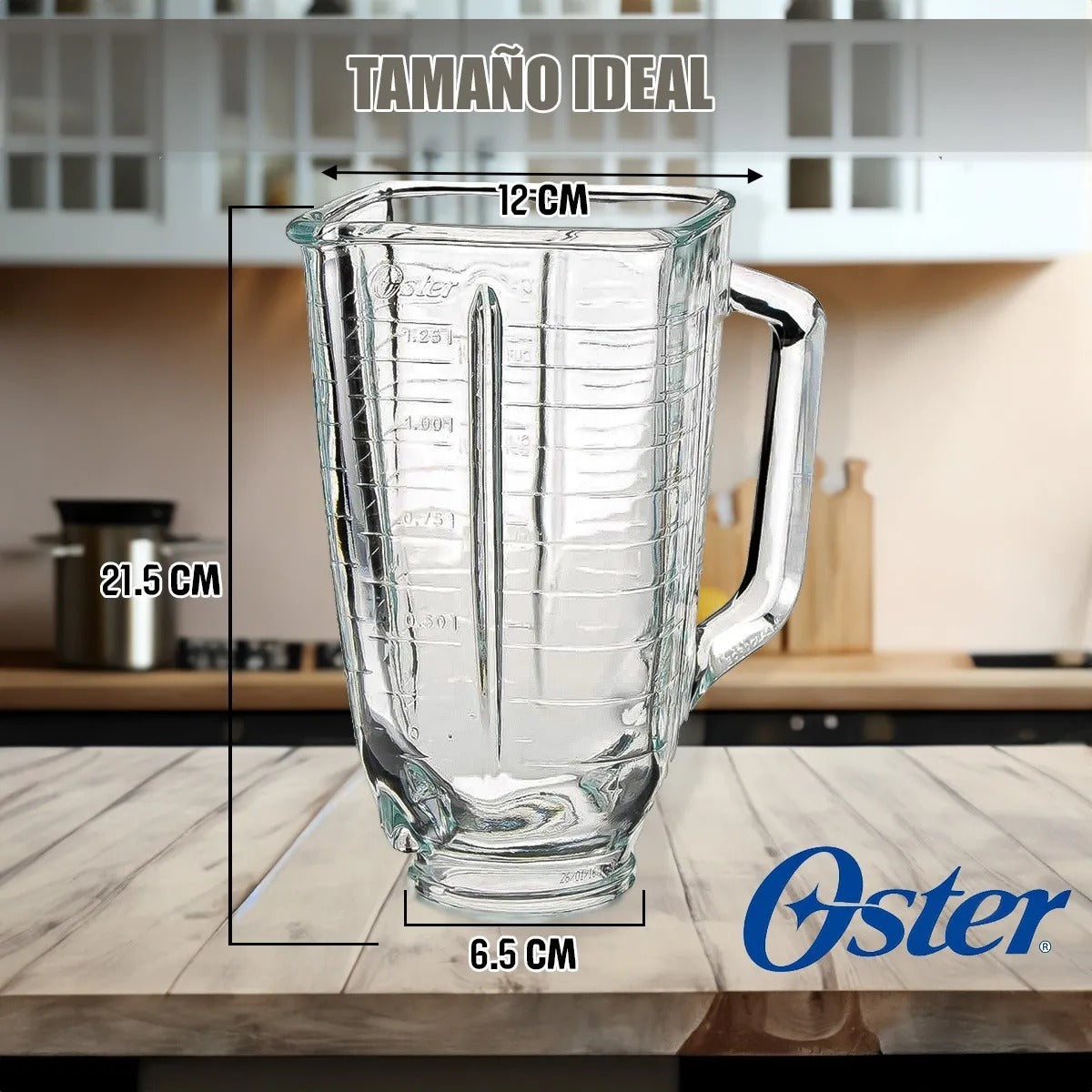 Vaso Para Licuadora Oster Vaso De Licuadora Vaso Vidrio De 1.25 Litos Arcashopping Jarra De Licuadora Jarra De Licuadora De Repuesto Cuadrada Vaso De Licuadora Oster Repuesto De Licuadora