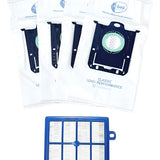 Kit 4 Bolsas Aspiradora Electrolux E201 Más Filtro Hepa