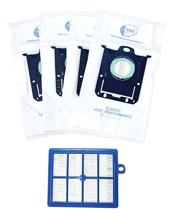 Kit 4 Bolsas Aspiradora Electrolux E201 Más Filtro Hepa