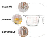 Jarra Medidora De Líquidos 500ML Vidrio Templado Allegra Color Transparente