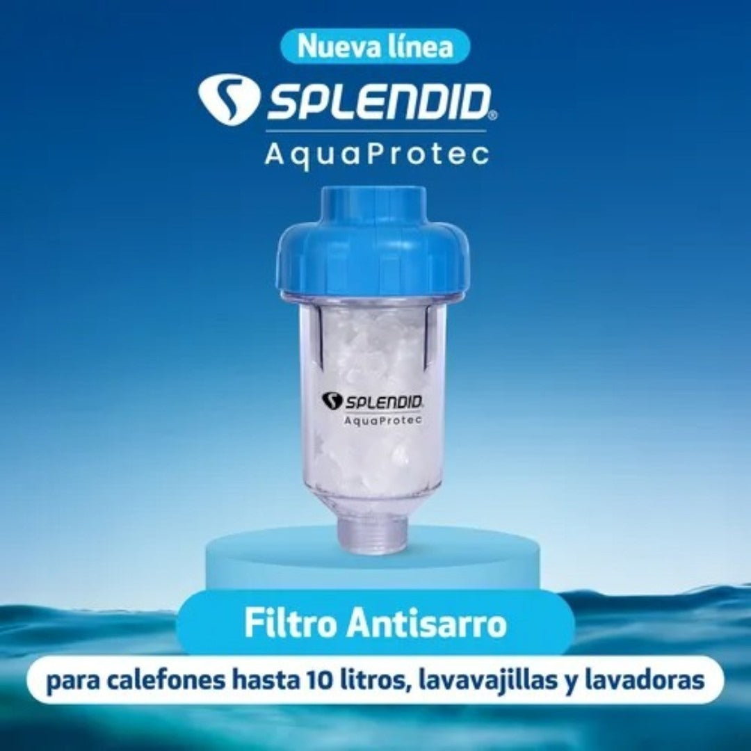 Filtro Antisarro Calefon Y Lavavajillas Splendid Blanco