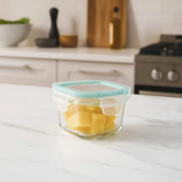 Pack De 10 Mini Herméticos De Vidrio Allegra 210ml