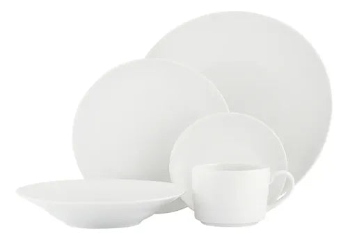 Set Vajilla Porcelana Hallen 30 Piezas Blanco Petra