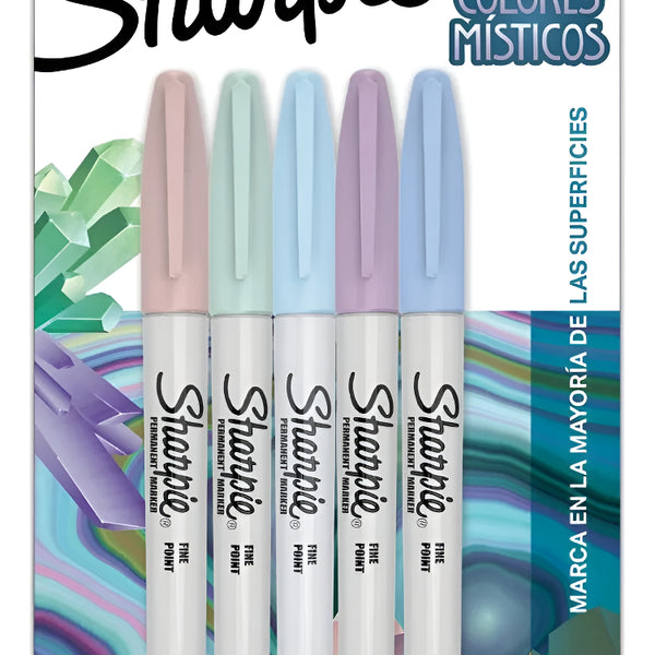 Marcadores Permanente Punta Fina Sharpie Mistic X5 Colores