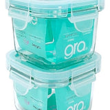 Pack 6 Potes Vidrio Herméticos Pequeños (150+165+210 Ml)*2