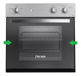 Vidrio Externo Repuesto Horno Fensa Fhe 1060 R / Spazio 140 Espejo