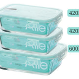 Pack 3 Herméticos De Vidrio (600+420+420 Ml) Allegra